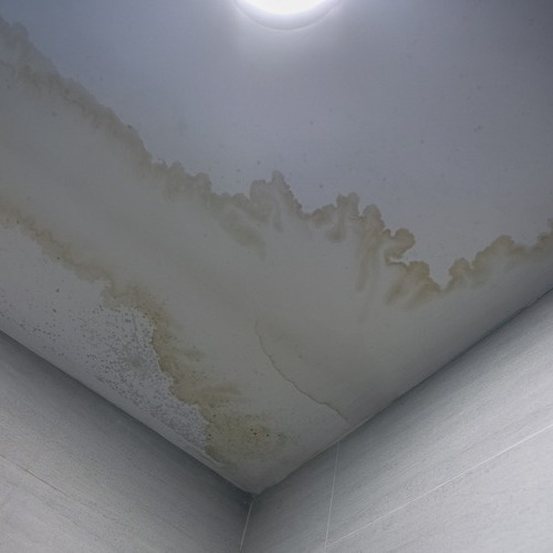 water stain on a ceiling