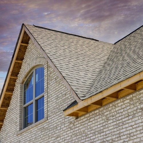 home with a shingle roof