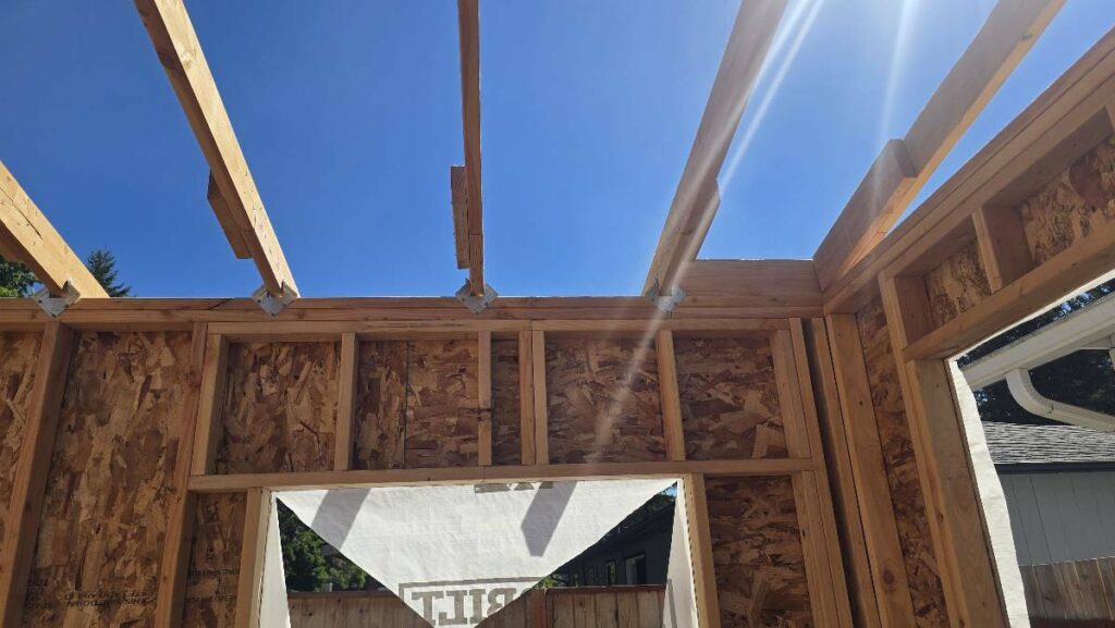 Every single rafter has been installed incorrectly.