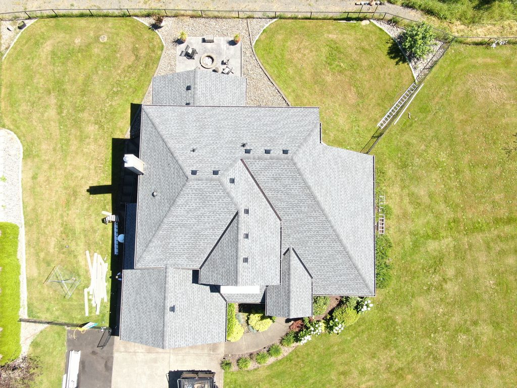 A full completed roof