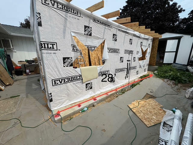 The wall was supposed to build over the red line